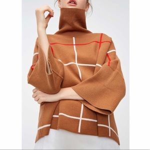 Vero Moda Loose Fit High-Neck 3/4 Sleeves Knit